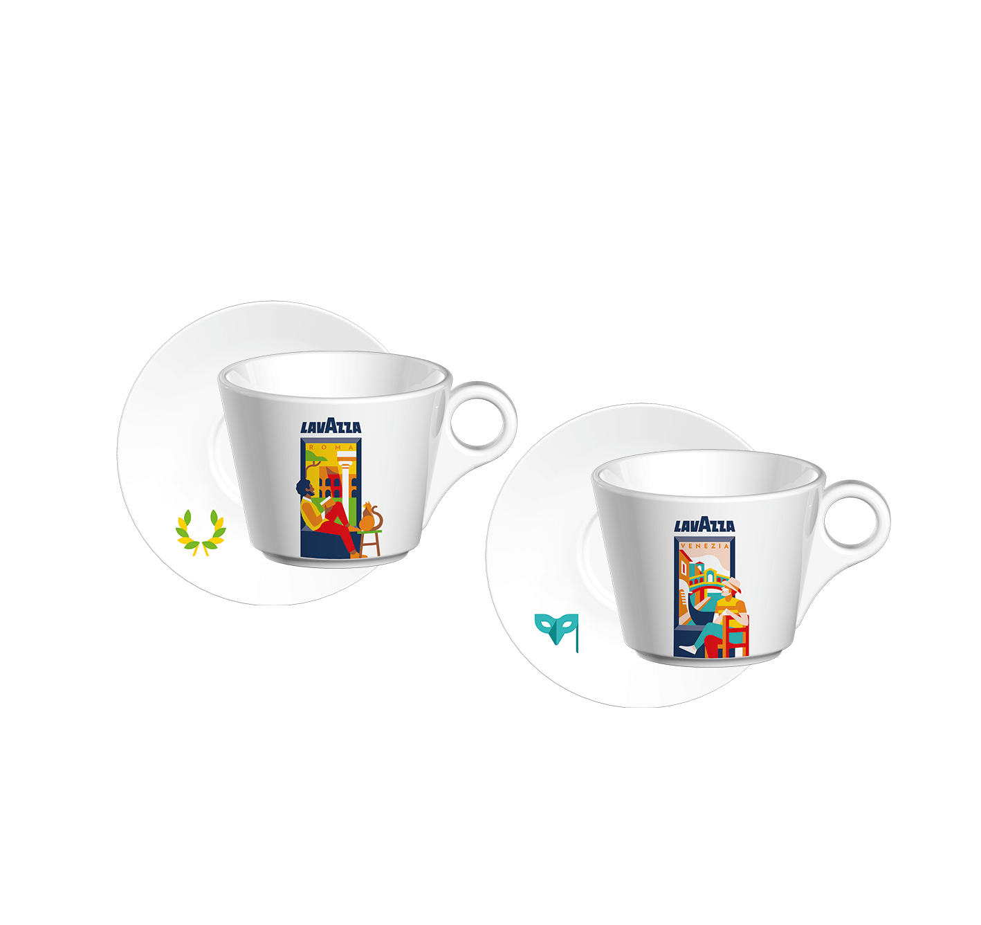 Roma and Venezia Cappuccino set - Window Collection | Lavazza